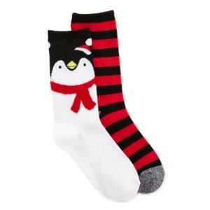 5/$15 Women's Cozy Crew Socks, 2-Pack Penguin